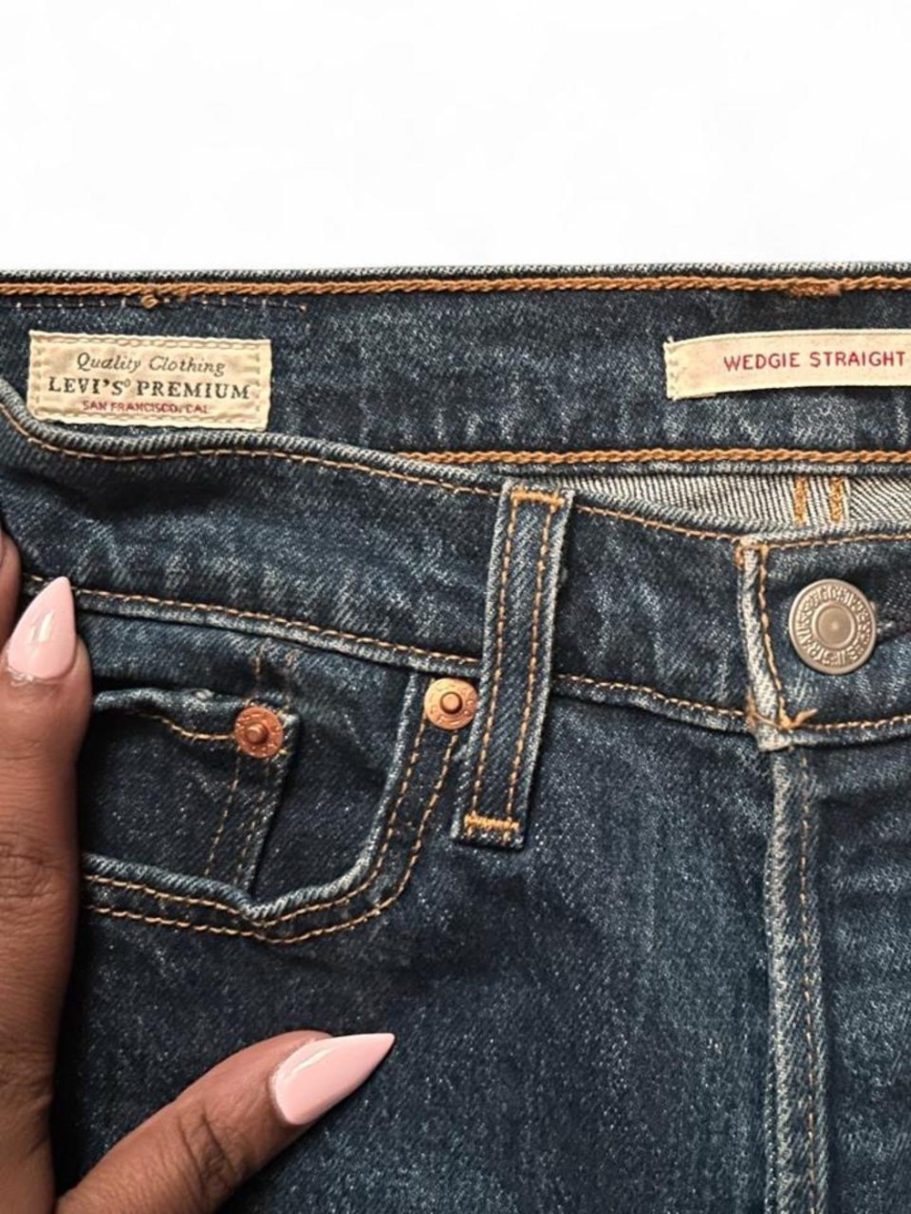 Levi's Premium Wedgie Straight Women's Dark Blue Jeans